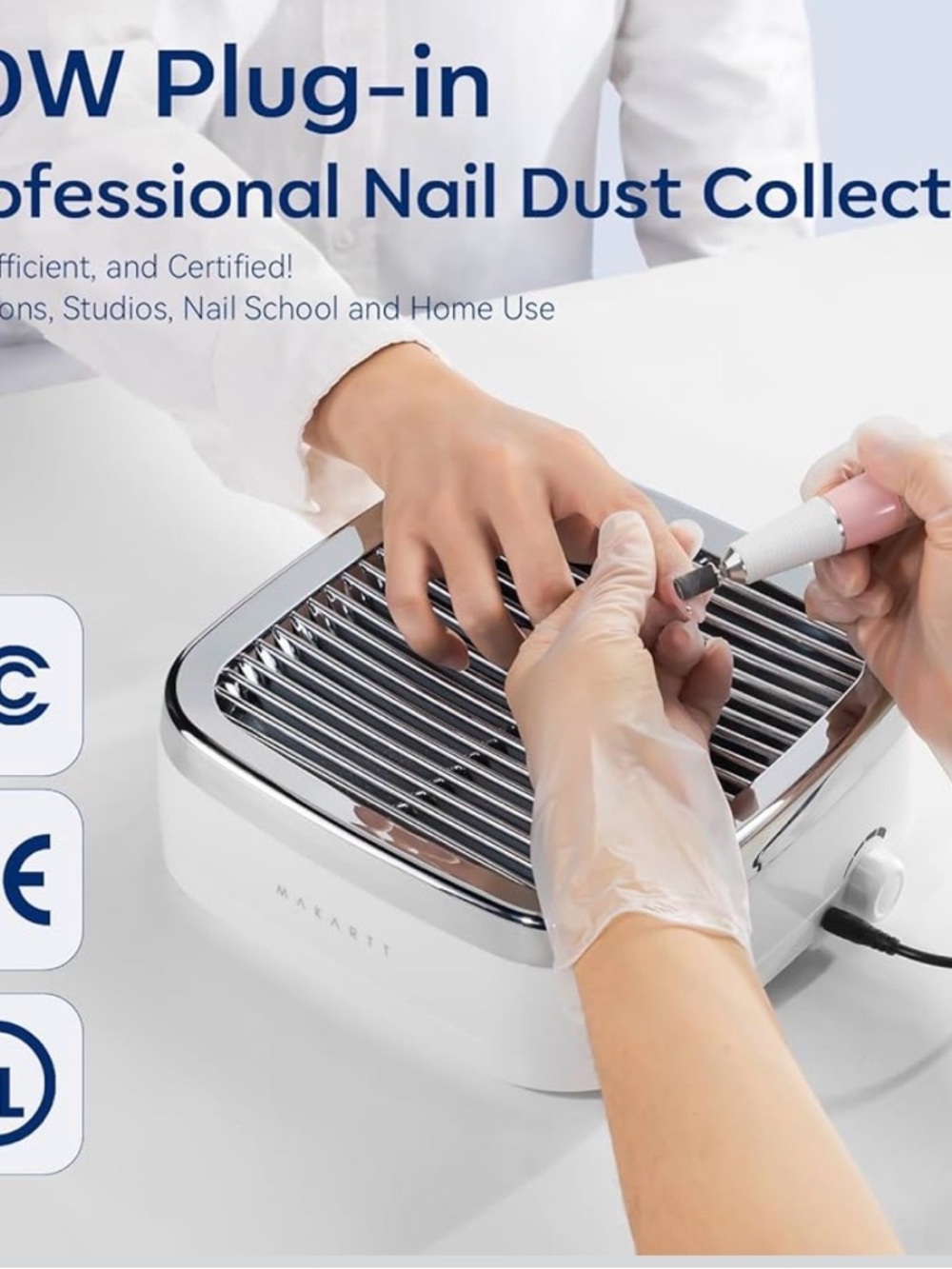 Plug-in desktop dust collector for nail art - dip, gel, acrylic, glitter, etc. - Picture 4 of 5